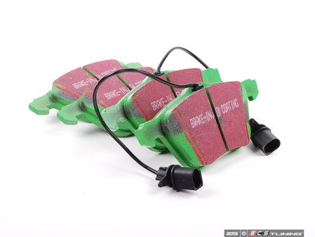 ES#521243 - DP61413 - GreenStuff Performance Brake Pads - Front (With Wear Sensors) - Designed as a mildly upgraded pad, great for an afternoon of sporty driving. - EBC - Volkswagen