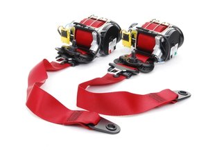 ES#2635461 - 72117331063KT - Upper Seat Belt Front Set - GP2 RED - (NO LONGER AVAILABLE) - Red color seat belt from the JCW GP2 - Genuine MINI - 