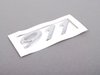 ES#1882075 - 99755923100 - "911" Logo - Chrome - 911 emblem for engine lid - Genuine Porsche - Porsche