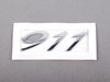 ES#1882075 - 99755923100 - "911" Logo - Chrome - 911 emblem for engine lid - Genuine Porsche - Porsche