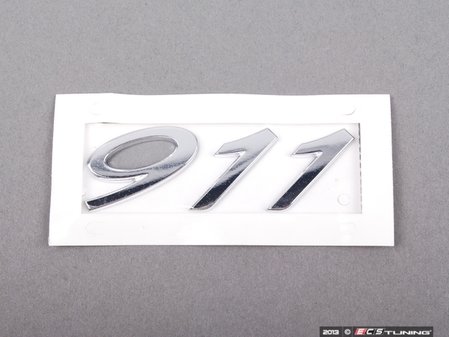 ES#1882075 - 99755923100 - "911" Logo - Chrome - 911 emblem for engine lid - Genuine Porsche - Porsche