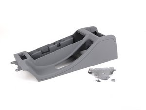 ES#2215315 - 51168248507 - Armrest Delete Kit - Gray - Eliminate your armrest - "short" style center console - Genuine BMW - BMW