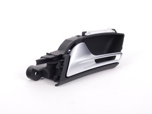 ES#2557375 - 8T0837019C6PS - Front Inner Door Handle With Light - Sabre (Black) - Left - Common repair for cars with loose or sloppy door handles - Genuine Volkswagen Audi - Audi