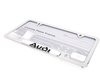 ES#2108 - ZAW355016 - Audi License Plate Frame - Chrome - Chrome plate frame featuring the Audi script - Audi Collection - Audi