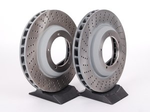 ES#2588617 - 93035104702KT1 - Front Brake Rotors - Pair 11.97" (304mm) - Directional front axle fitment - Both left and right - Sebro - Porsche