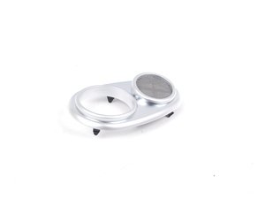 ES#99591 - 51417119248 - Right Cover For Door Opener / HK Speaker Grille - Silver - Mounts to the speaker and handle surround - Genuine MINI - MINI