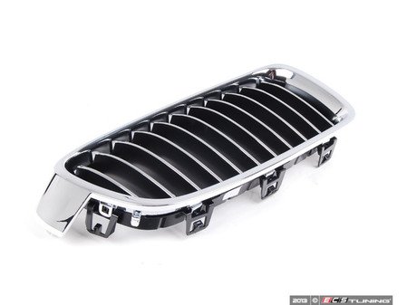 ES#2542759 - 51137263482 - F30 Luxury Line Kidney Grille - Right - High-gloss chrome finish - Genuine BMW - BMW