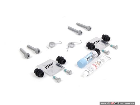ES#2587574 - 8K0698470AKT2 - Rear Pad And Rotor Installation Kit - Includes hardware and anti-seize for rear pad & rotor replacement - Assembled By ECS - Audi