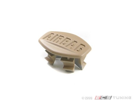 ES#102497 - 51418253229 - E46 Airbag Badge - Light Beige - Small trim cover located on your door panel - Genuine BMW - BMW