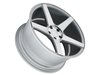 ES#2642370 - M550-2 - 19" M550 - Priced Each (Only 1 Available) - (NO LONGER AVAILABLE) - 19"x9.5" ET40 5x112 66.6CB - Satin Silver - Avant Garde - 