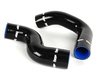 ES#1832525 - FMKT008 - Upper Intercooler Boost Hose Kit - Black - 2-piece kit connects turbo and intake manifold to intercooler - Forge - Audi