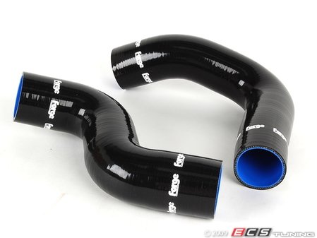 ES#1832525 - FMKT008 - Upper Intercooler Boost Hose Kit - Black - 2-piece kit connects turbo and intake manifold to intercooler - Forge - Audi
