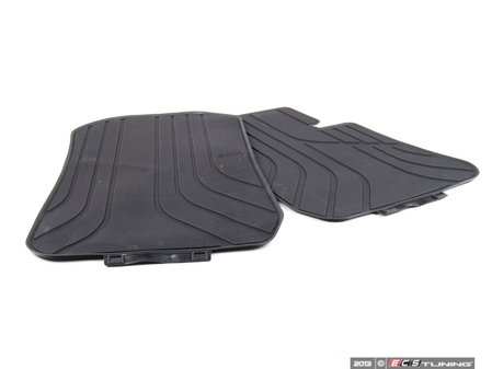 ES#2641598 - 51472311024 - Front Rubber Floor Mats - Black - Protects your floor and carpet from moisture - Genuine BMW - BMW