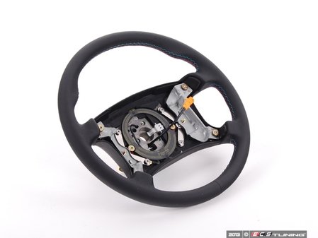 ES#53757 - 32342227751 - M-Tech Steering Wheel - (NO LONGER AVAILABLE) - Featuring M colored stitching - Genuine BMW - 