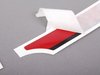 ES#2627642 - 51147331073 - Red Adhesive Film, Hood, Outer - GP2 - GP red decal that mounts around the hood scoop - Genuine MINI - MINI