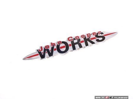 ES#79329 - 51147175102 - JCW Trunk Lid Badge - For JCW models and JCW tuning kits - Genuine MINI - MINI