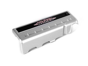 ES#33334 - 13530301797 - JCW Tuning & Sound Fuel Rail Cover - Silver - (NO LONGER AVAILABLE) - Snaps over the fuel rail in place of the standard black cover - Genuine MINI - 