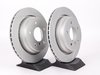 ES#2598351 - HB227F.630KT8 - Performance Rear Brake Service Kit - Featuring ECS GEOMET slotted rotors and Hawk HPS pads - Assembled By ECS - 