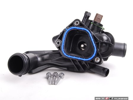 ES#2587321 - 11537534521KT3 - Thermostat Replacement Kit - Thermostat housing and thermostat kit with bolts Gen 2 MINI Cooper - Genuine MINI - MINI