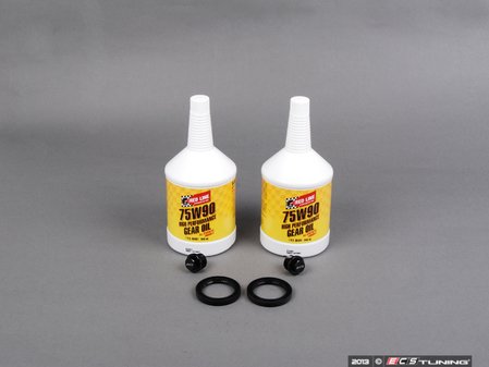 ES#2580731 - 016409399BKT2 - Rear Differential Service Kit - With ECS Magnetic Drain/Fill Plug - Complete kit with Redline 75w90 fluid to service your rear differential - Assembled By ECS - Audi