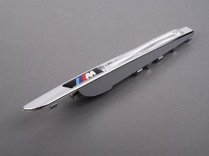 ES#1305281 - 51657207173 - ///M Fender Grille - Left - Black Chrome. The fender insert featuring the ///M logo - Genuine BMW - BMW