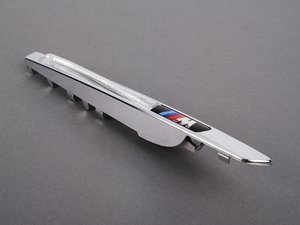 ES#1305282 - 51657207174 - ///M Fender Grille - Right - Black Chrome. The fender insert featuring the ///M logo  - Genuine BMW - BMW