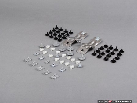 ES#2586314 - E92BELLYPANKT - Complete Belly Pan Installation Hardware Kit - Everything needed to install all new belly pans on your BMW with 100% original BMW hardware. Don't lose another improperly secured belly pan! - Genuine BMW - BMW