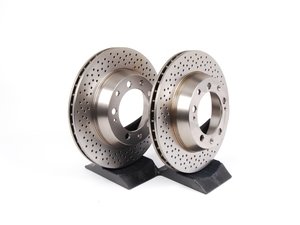 ES#2538413 - 99335204102K - Rear Brake Rotors - Pair 11.77" (299mm) - Rear axle fitment - Both left and right - ATE - Porsche