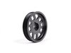 ES#2535 - VR612VPS - ECS Lightweight Pulley Kit - Black - Includes lightweight crank & power steering pulleys, new key way & OEM crank bolt - ECS - Volkswagen