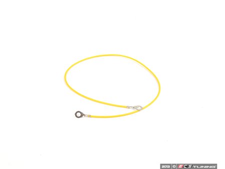 ES#265511 - 000979230E - Repair Wire - Priced Each - Single wire with two soldered ring terminals. 6.0mm terminal with 2.5mm wire - Genuine Volkswagen Audi - Audi Volkswagen