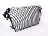 ES#2627563 - YT601215PHC -  RS4 Mesh Style Grille - Black With Chrome Frame - Add the sleek look of an RS4 to your front end with this mesh grille. - ECS - Audi