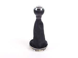 ES#47111 - 25112753784 - Shift Knob W/ Boot - Chrome - Leather shift knob with boot - Genuine MINI - MINI