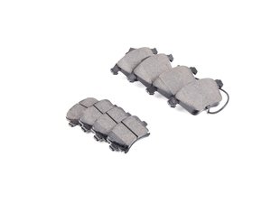 ES#2637070 - 8E0698151GKT1 - Front & Rear Semi-Metallic Brake Pad Set - Semi-metallic brake pad kit to restore your stopping power in all four corners! - Vaico - Audi