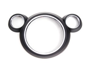 ES#2628552 - 51459810001 - Center Trim Ring - Chrome / Piano Black - Located around the center insterment cluster - Genuine MINI - MINI