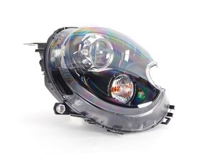 ES#1929977 - 63127270028 - Bi-Xenon Black Headlight Assembly - Right - Replace your cracked or broken headlight housing : Only with control unit 63 12 7 255 724 - Genuine MINI - MINI