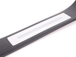 ES#438418 - 8E0853376P01C - Rear Door Sill - Satin Black / Metal - Right - Keep your interior looking clean - Genuine Volkswagen Audi - Audi