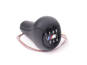 ES#47390 - 25117836906 - M Illuminated Manual Shift Knob - 6 Speed - Illuminated design for a fresh look - Genuine BMW - BMW