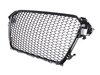 ES#2627562 - YT601215PH -  RS4 Mesh Style Grille - Black With Black Frame - Add a sleek new look to your front end with this black mesh grille. - ECS - Audi