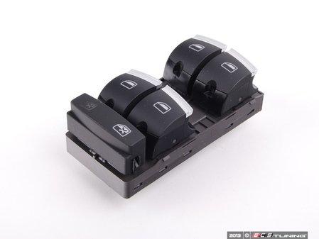 ES#1905780 - 4F0959851H5PR - Power Window Switch Assembly - Sabre (Black) - Front drivers side main window switch - Genuine Volkswagen Audi - Audi