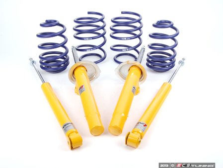 ES#2588148 - E46CUPKT - Performance Suspension Cup Kit - Race - For sedan and coupe models only, featuring Koni Yellow shocks with H&R Springs - Assembled By ECS - BMW
