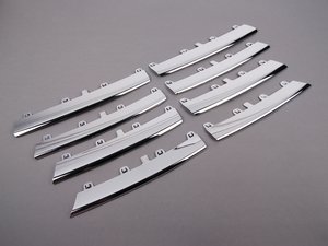 ES#6605 - 1KM898653 - Chrome Insert Kit - Repair/Replacement chrome inserts for slotted grilles - Genuine Volkswagen Audi - Volkswagen