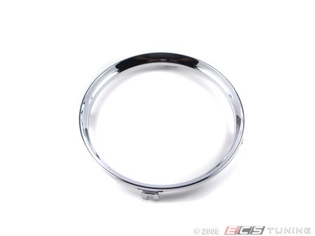 ES#81949 - 51162756172 - Trim Ring For Rear Cup Holder - Chrome - Snaps into the top of the cup holder - Genuine MINI - MINI