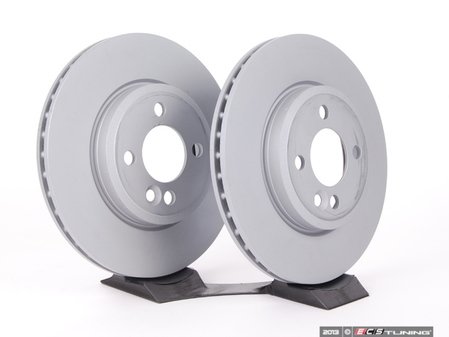 ES#2586738 - 34116774985KT2 - Front Brake Rotors - Pair 11.02" (280x22) - Coated brake rotors - Zimmermann - MINI