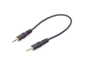 ES#2745290 - 61122336509 - Auxiliary Connection Cable - .3 Meter - For vehicles with a 3.5 mm female aux socket - Genuine MINI - MINI
