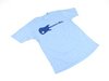 ES#2642435 - 13011-Lg - Beetle Guitar Tee - Large - Heather blue tee shirt with guitar and beetle silhouette - DriverGear - Volkswagen