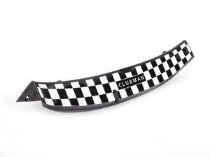 ES#120879 - 51470433210 - Checkered Rear Barn Door Sill Kit - (NO LONGER AVAILABLE) - Complete door sill kit with "Clubman" in center - Genuine MINI - 