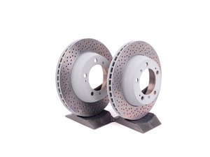 ES#2515704 - 98735240301KT - Rear Brake Rotors - Pair 11.77" (299mm) - Rear axle fitment - Both left and right - Genuine Porsche - Porsche