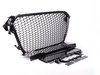 ES#2627562 - YT601215PH -  RS4 Mesh Style Grille - Black With Black Frame - Add a sleek new look to your front end with this black mesh grille. - ECS - Audi