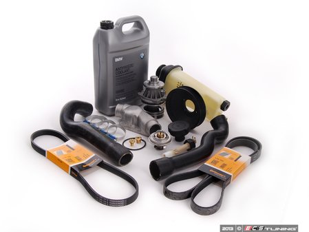 ES#2636024 - 61311384739KT2 - Cooling System Refresh Kit - Level 2 - A complete kit to help solve your BMWs cooling problems - featuring a GEBA water pump with a metal impeller - Assembled By ECS - BMW