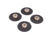 ES#257483 - 1K0698300 - Front Big Brake Kit - Stage 3 - 2-Piece Cross-Drilled & Slotted Rotors (332x32) - Featuring ECS 4-piston brake calipers, caliper brackets, Hawk HPS pads, drilled and slotted semi-floating two-piece rotors, Exact-Fit stainless steel lines and hardware - ECS - Audi Volkswagen